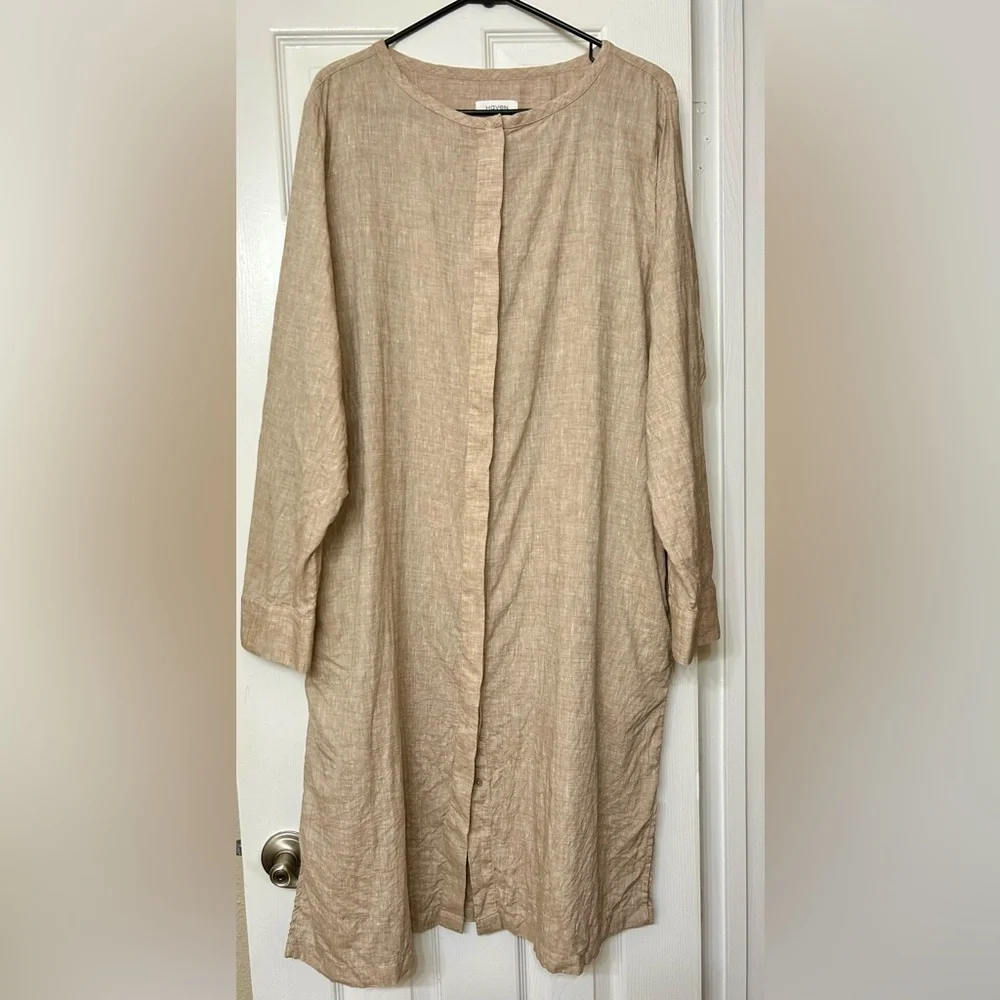 Haven Tan Linen Kaftan - Picture 11 of 12